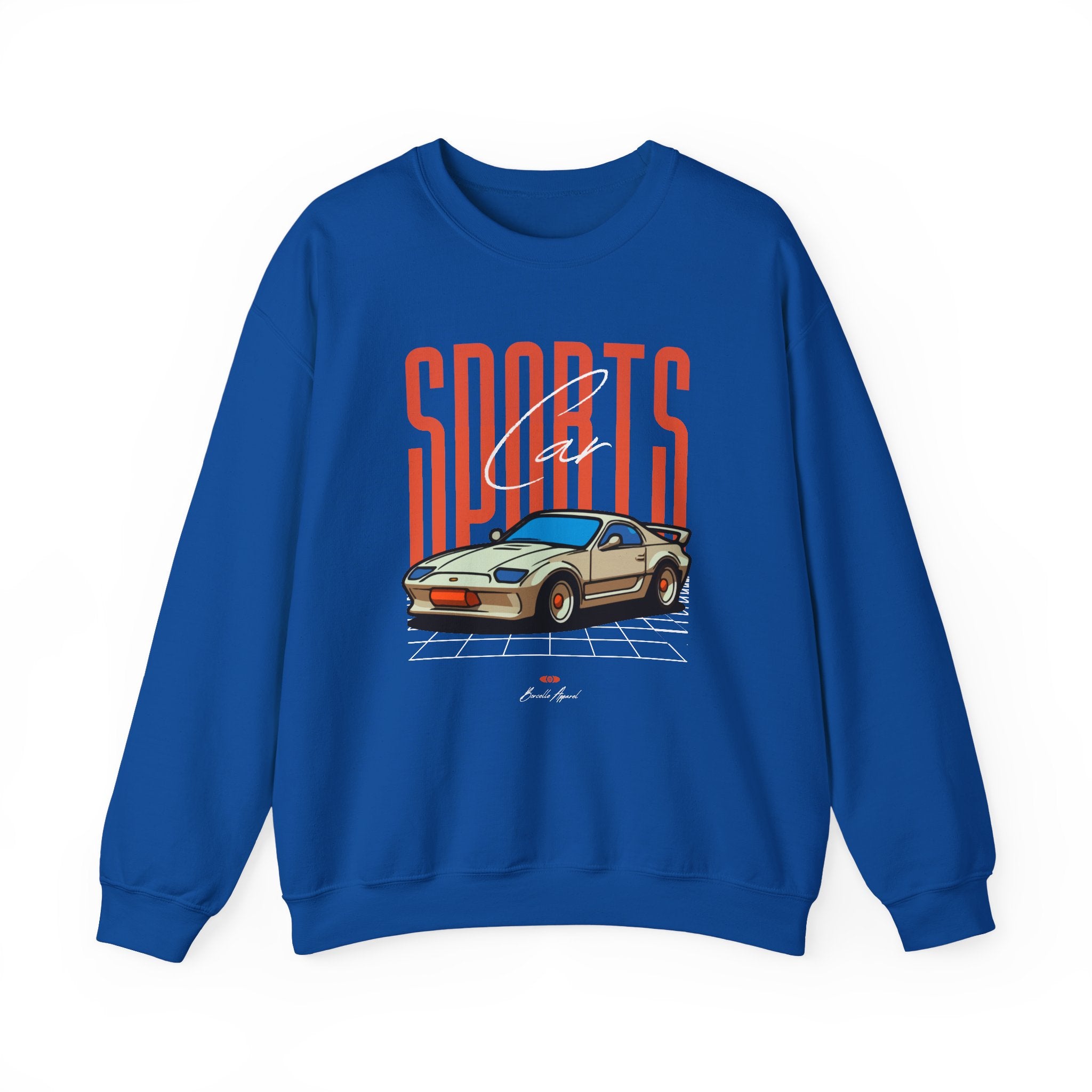 Sports Car Graphic Sweatshirt, Unisex Crewneck, Comfortable
