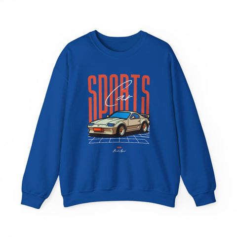 Sports Car Graphic Sweatshirt, Unisex Crewneck, Comfortable