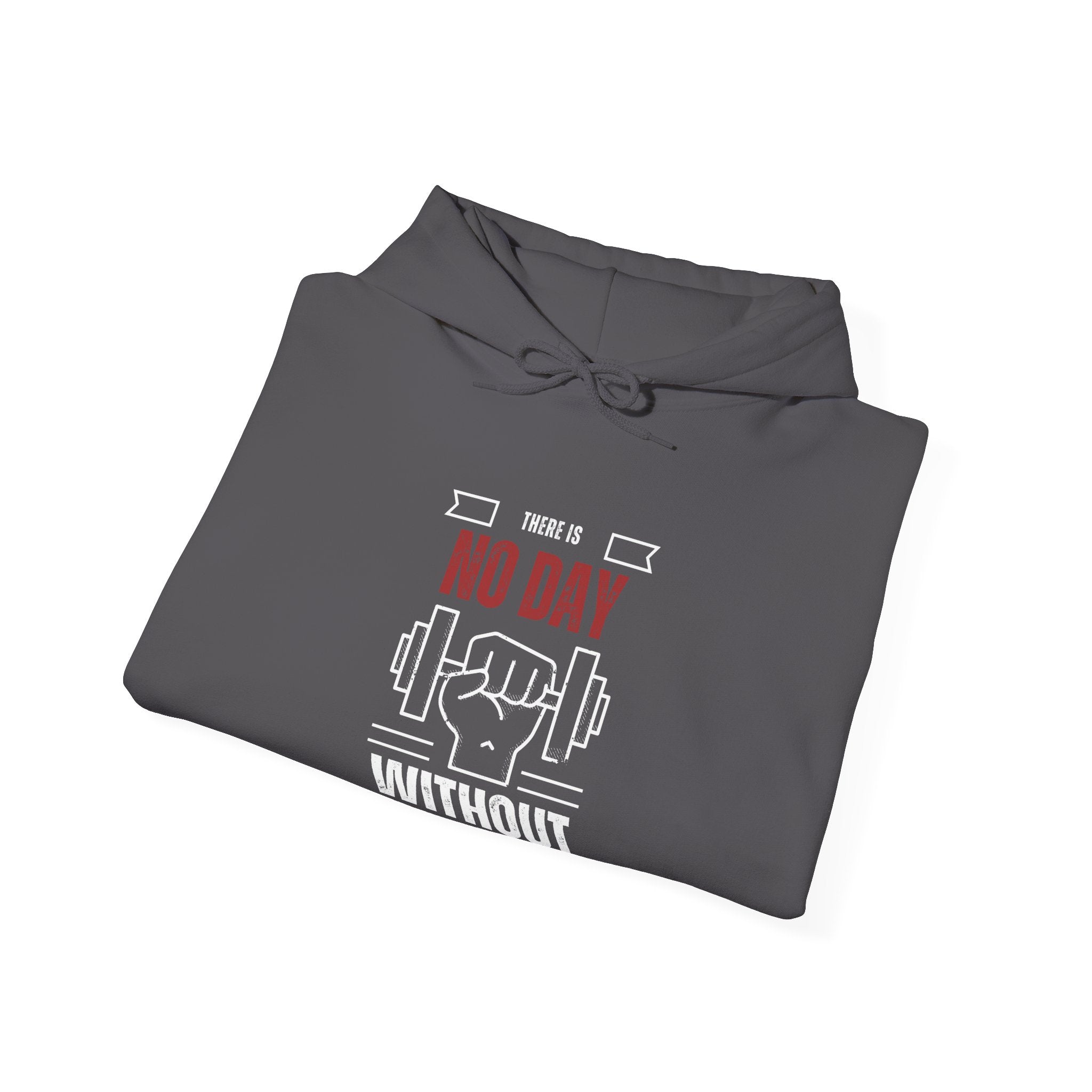 Motivational Gym Unisex Sweatshirt, No Day Without Fitness, Workout Gear, Gift for Gym Enthusiasts, Hoodie Apparel