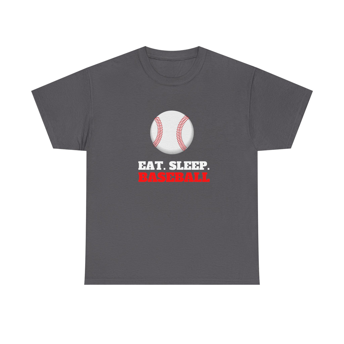 Eat Sleep Baseball Unisex Heavy Cotton Tee, Sports Fans, Gifts for Baseball Lovers, Casual Wear