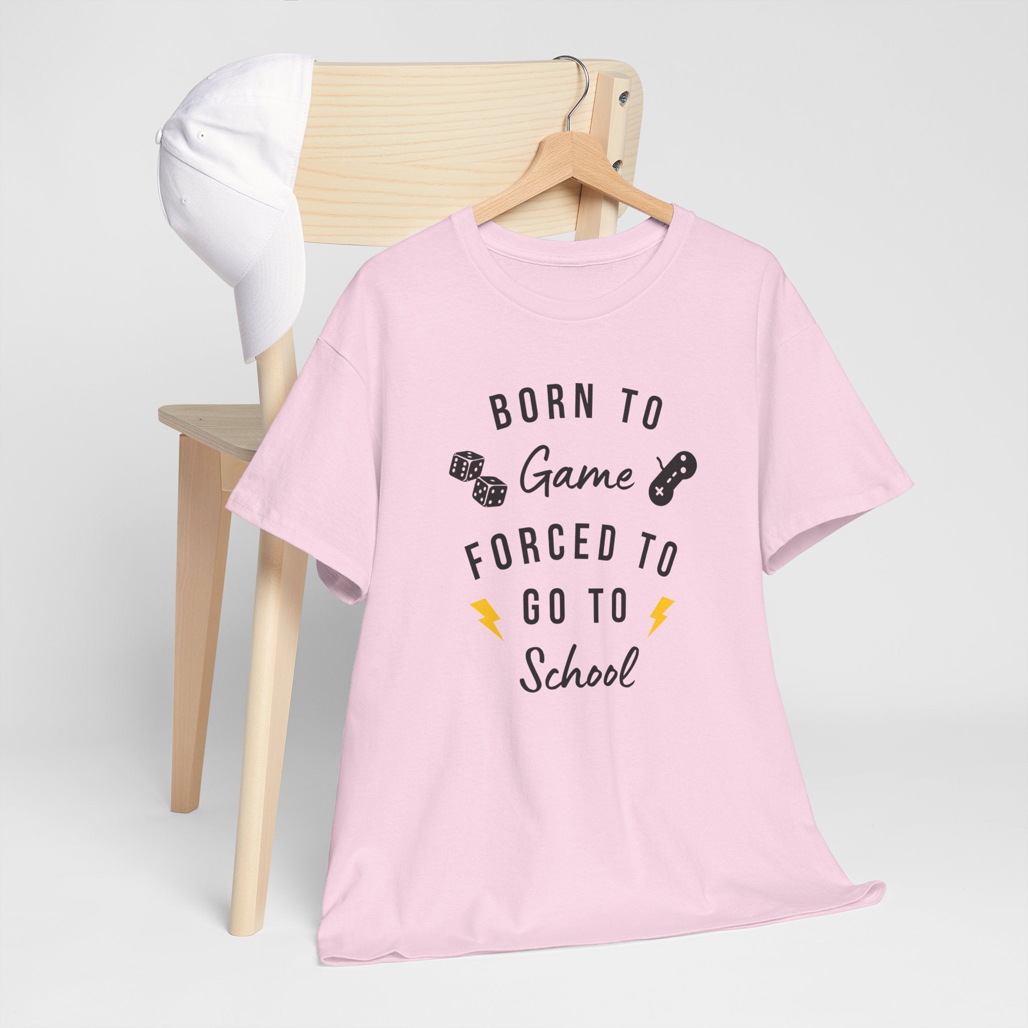 Born to Game Unisex Tee, Gamer T-Shirt, Fun School Shirt, Casual Cotton Tee