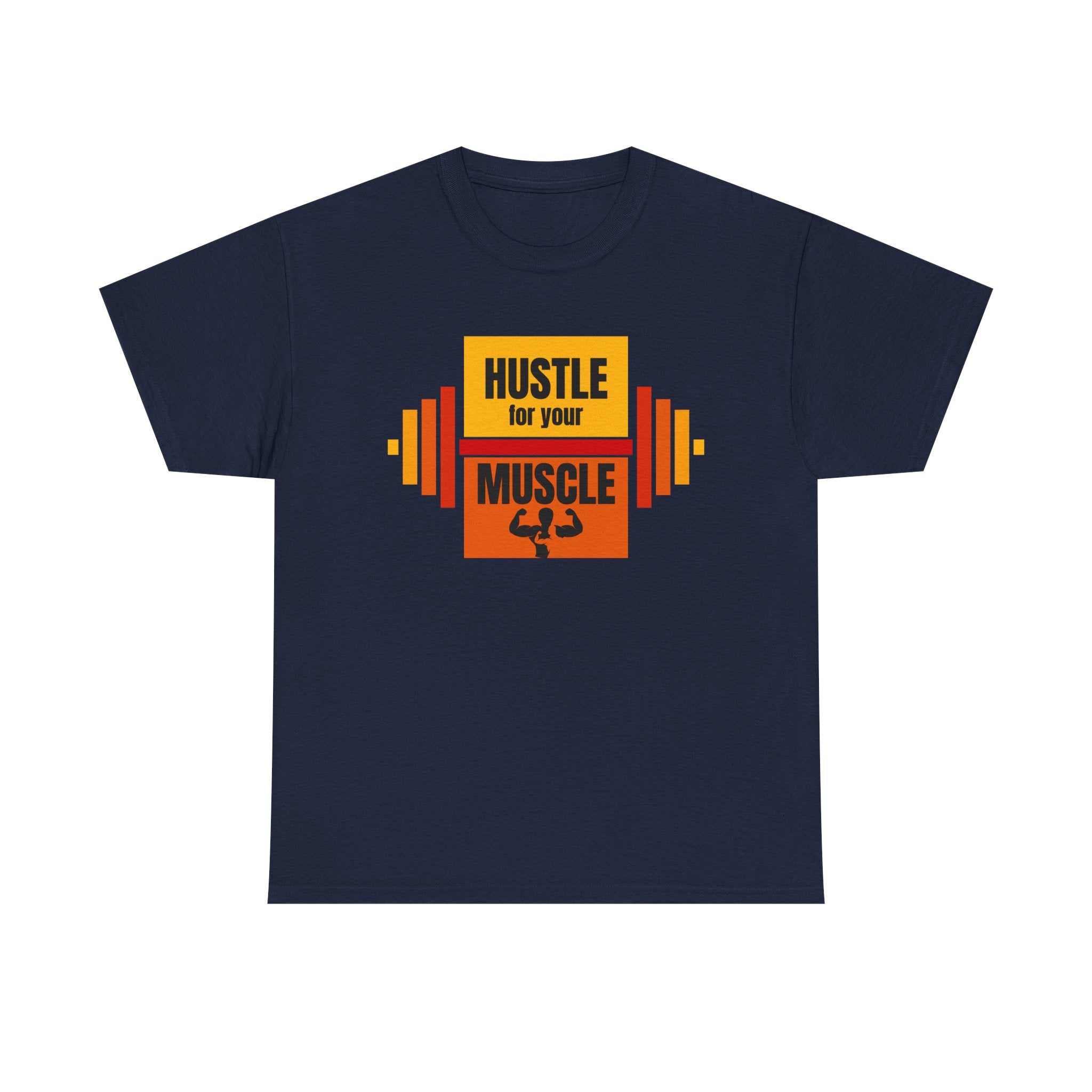 Hustle for Your Muscle Gym Shirt, Fitness Apparel, Workout Gear, Motivational T-shirt, Unisex Heavy Cotton Tee